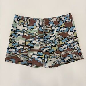 Pistol Pete Men’s Retro Geometric Print Swim Shorts